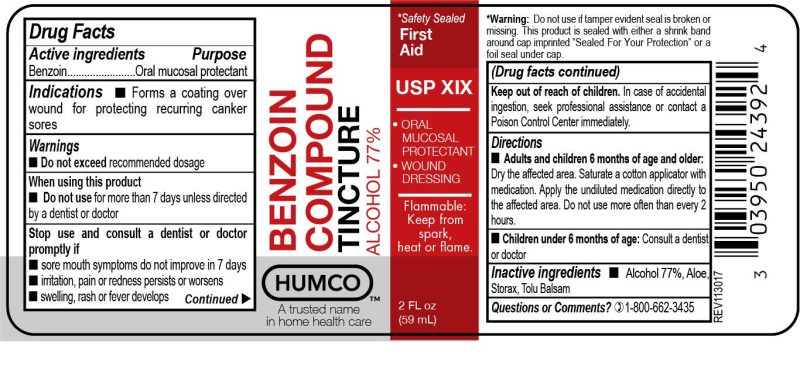 HumcoBenzoinCompoundLabel