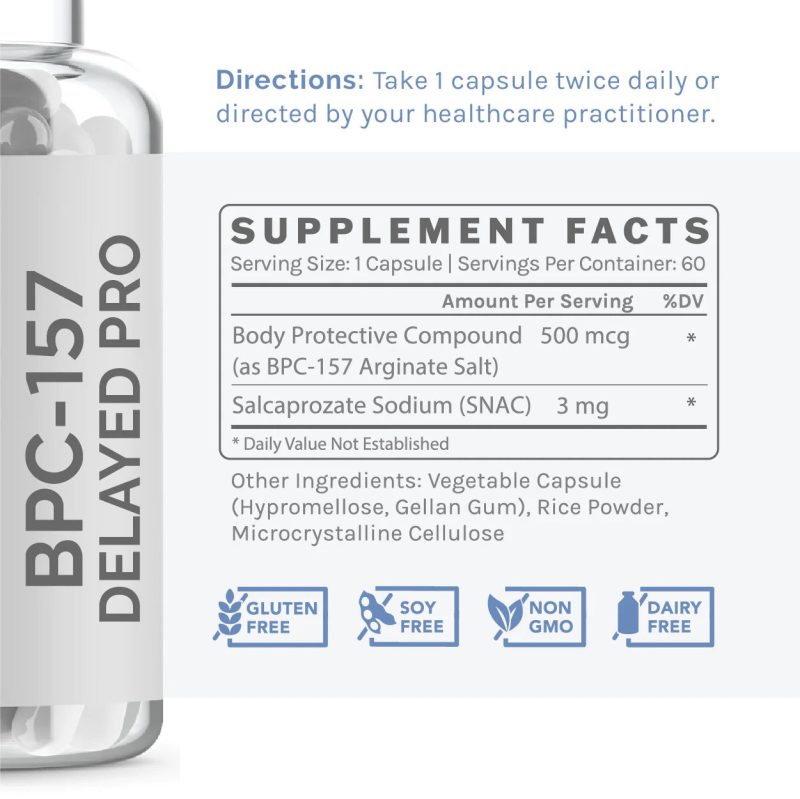 Infiniwell bpc 157 delayed pro 500mg ingredients