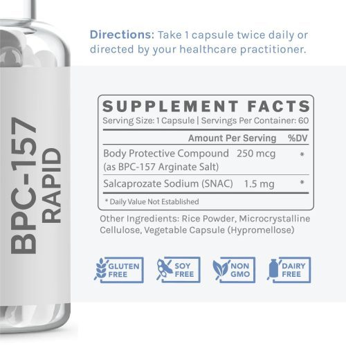 Infiniwell bpc 157 rapid pro 250mg ingredients