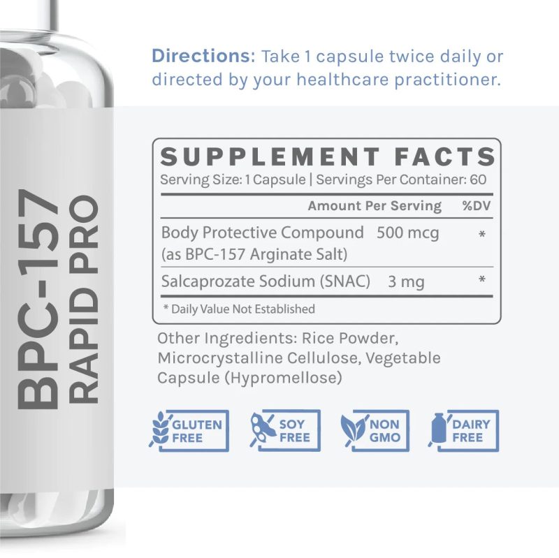 Infiniwell bpc 157 rapid pro 500mg ingredients