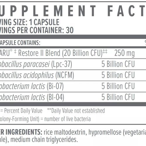 Multi Strain Probiotic 20b Biote facts