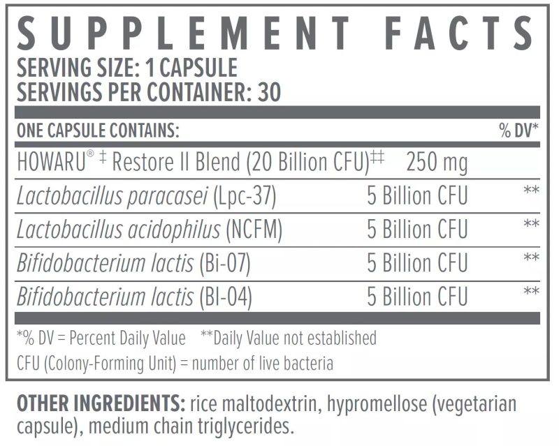 Multi Strain Probiotic 20b Biote facts