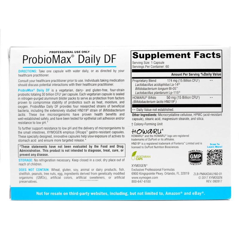 Probiomax daily df 60 ingredients