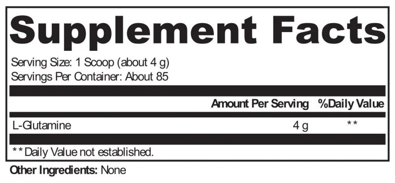 Xymogen l glutamine ingredients